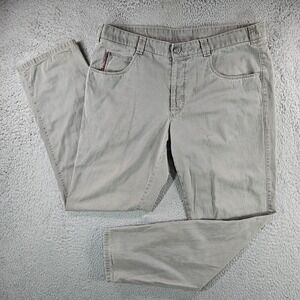 Meyer Diego Mens Pants Gray Cotton Stretch Straight Leg Trousers Size 36x32 54